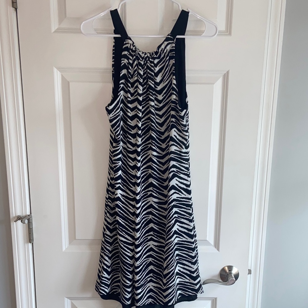 Zebra Print Mini Dress
